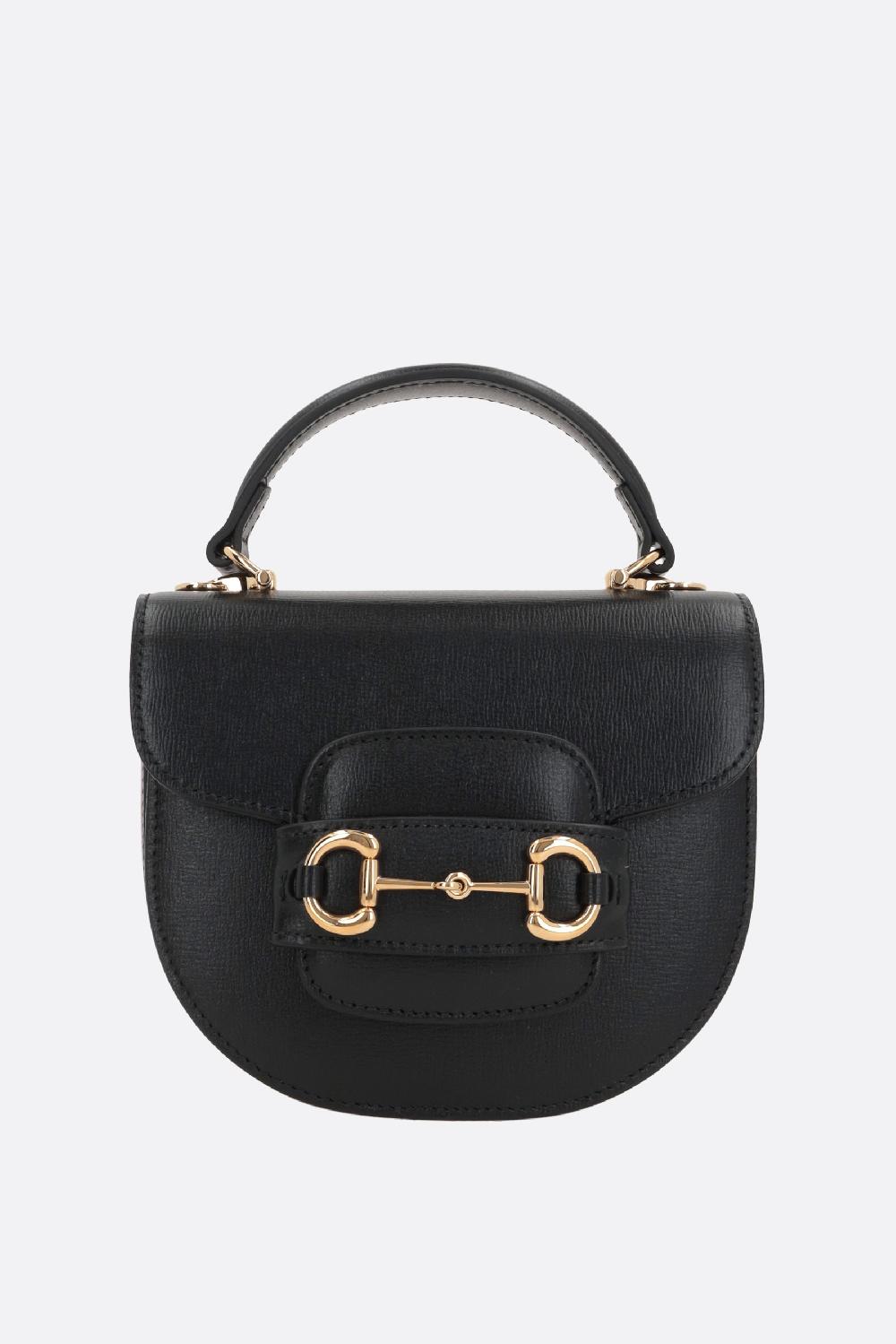 GUCCI borsa a mano Gucci Horsebit 1955 mini in pelle martellata