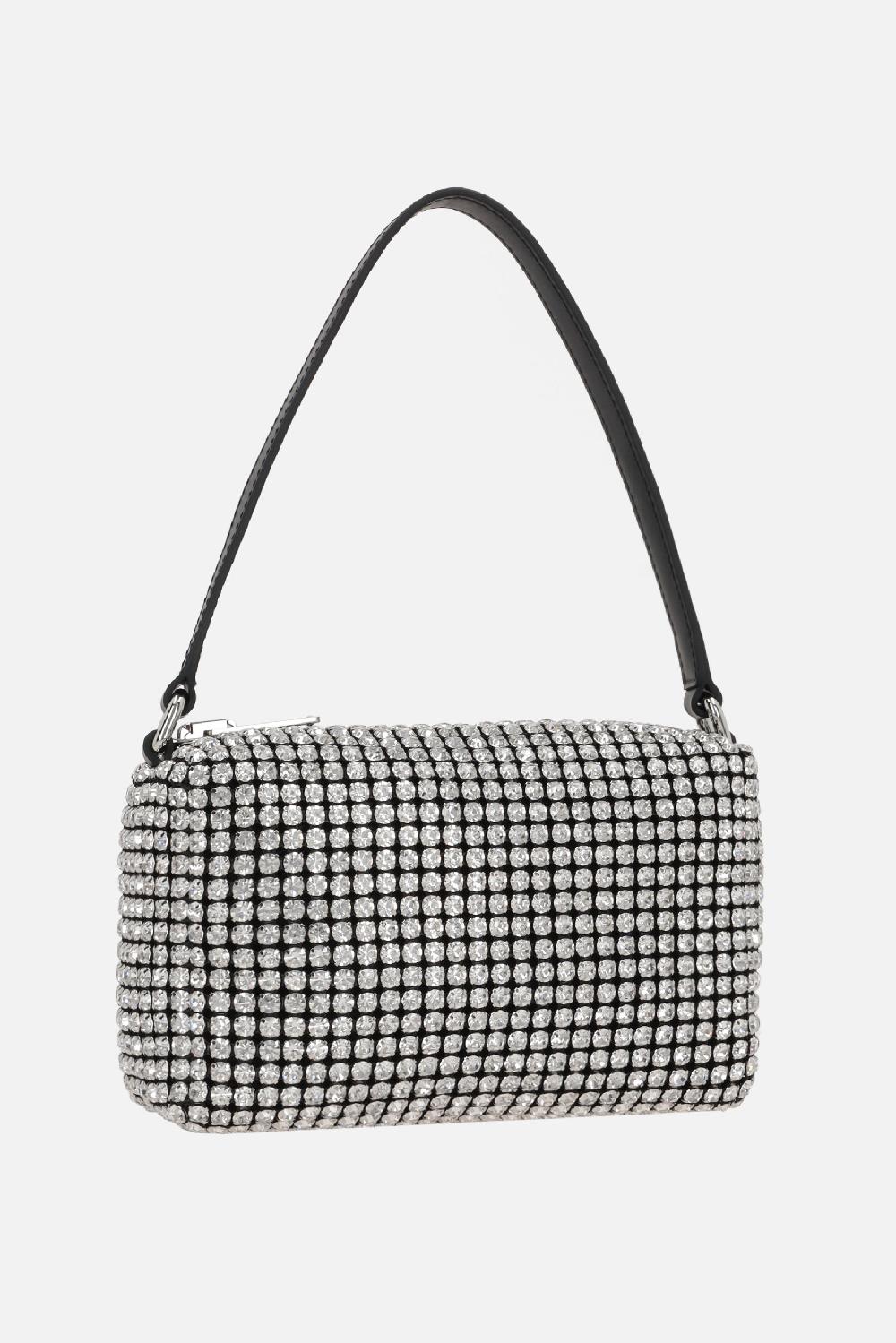ALEXANDER WANG Borsa A Mano Heiress Media In Rete Con Strass