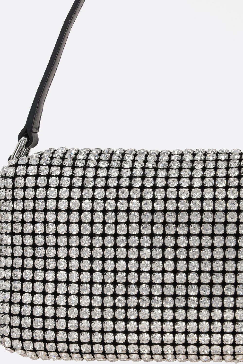 ALEXANDER WANG Borsa A Mano Heiress Media In Rete Con Strass