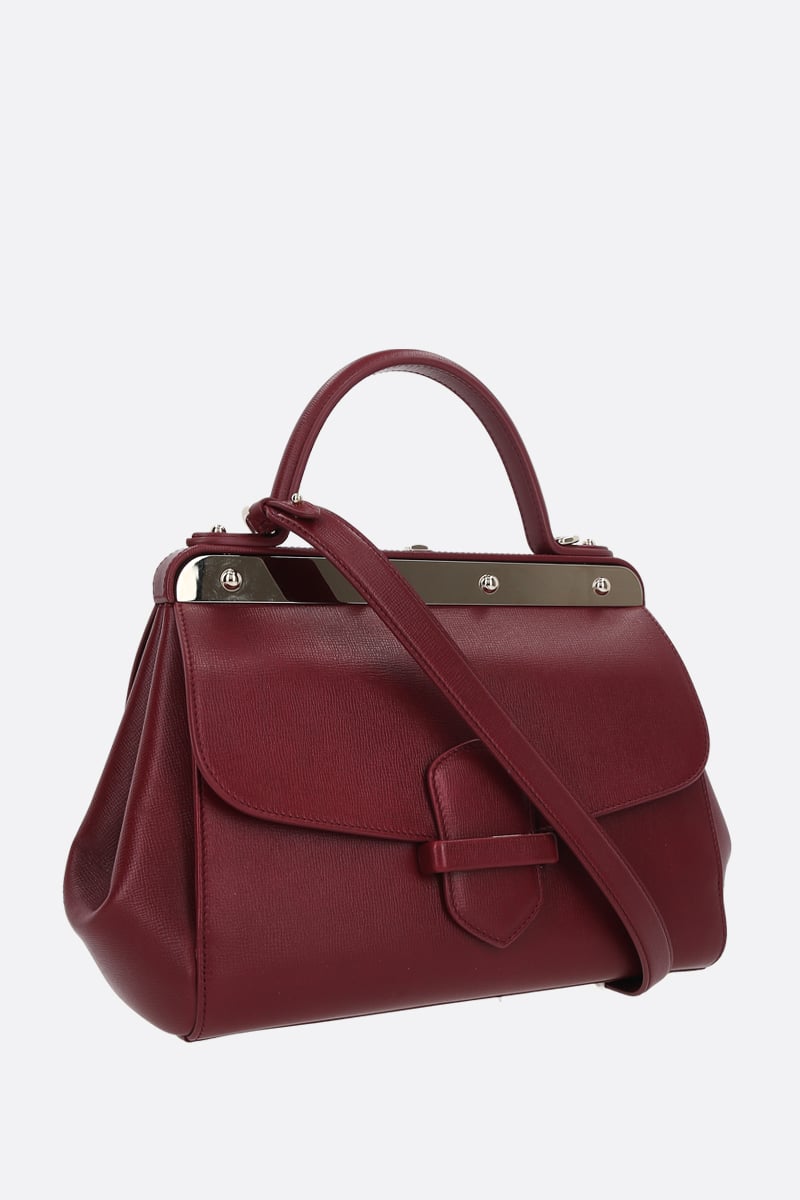 FRANZI Borsa A Mano Margherita Media In Pelle Texturizzata