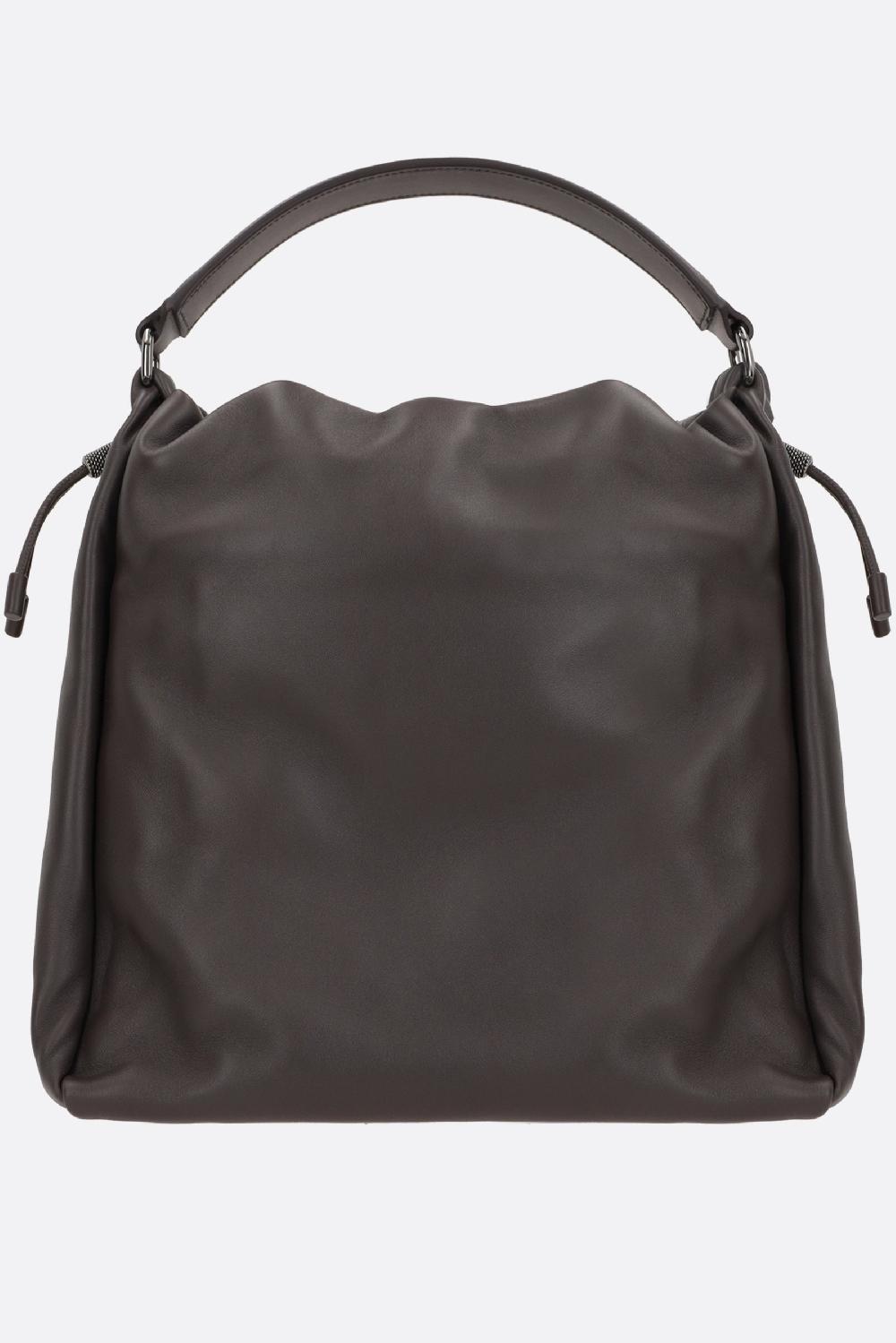 BRUNELLO CUCINELLI Borsa A Mano Media In Pelle Soft Con Monile