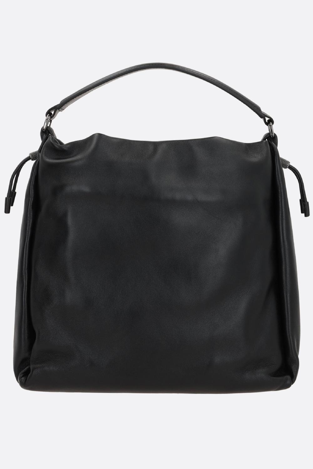 BRUNELLO CUCINELLI Borsa A Mano Media In Pelle Soft Con Monile