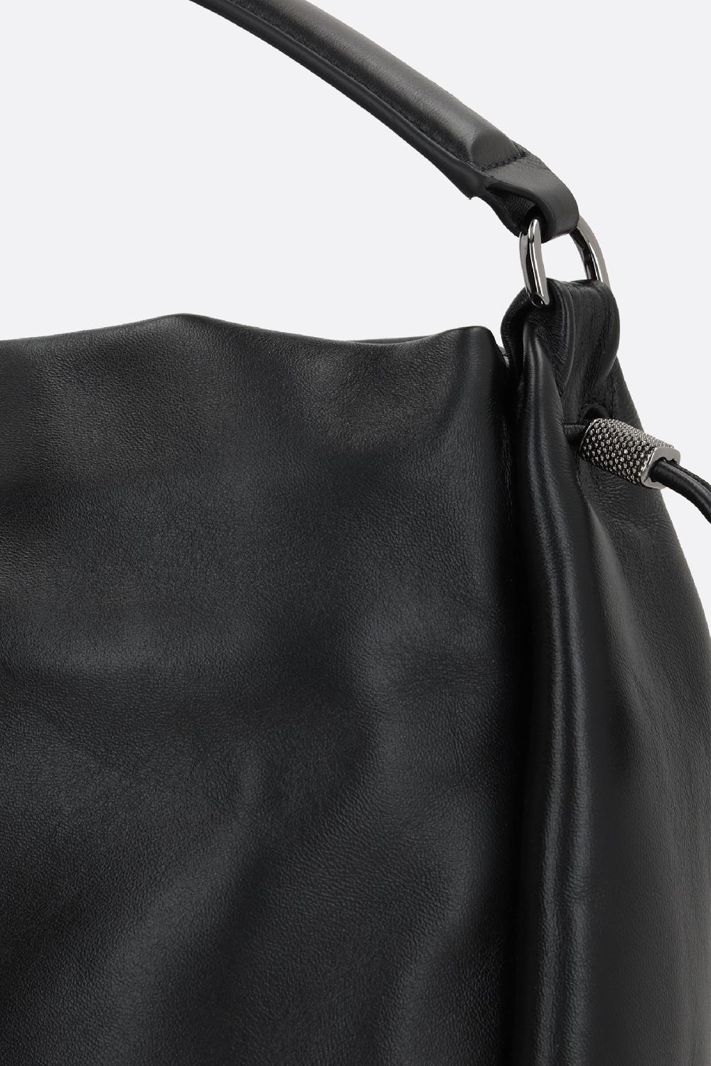 BRUNELLO CUCINELLI Borsa A Mano Media In Pelle Soft Con Monile