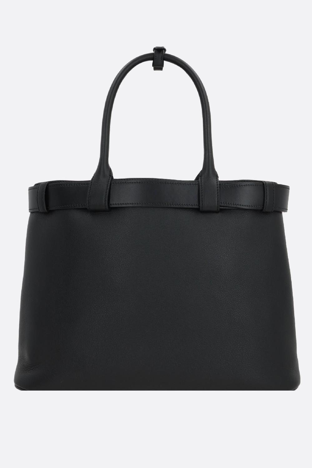 PRADA Borsa A Mano Prada Buckle Large In Pelle Martellata