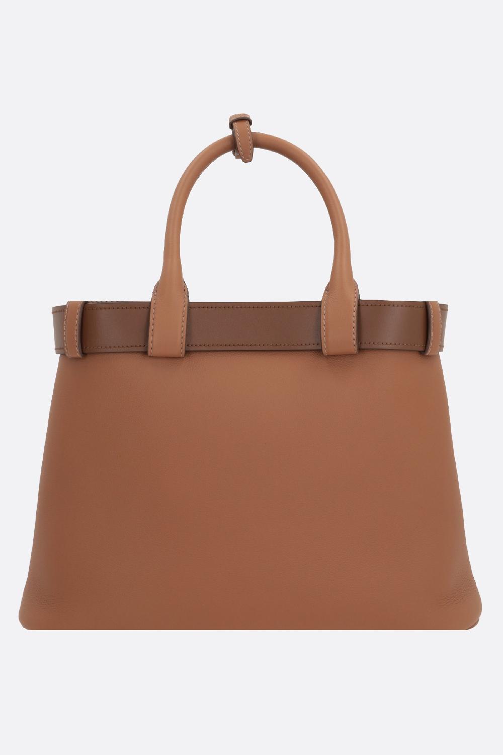 PRADA Borsa A Mano Prada Buckle Media In Pelle Martellata