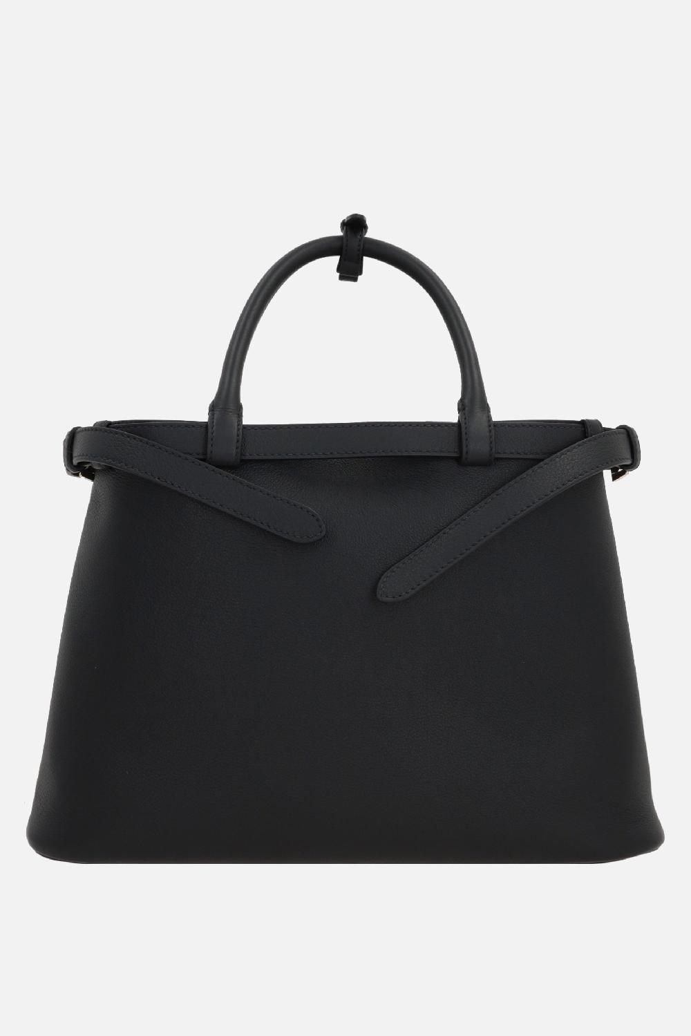 PRADA Borsa A Mano Prada Buckle Media In Pelle Martellata