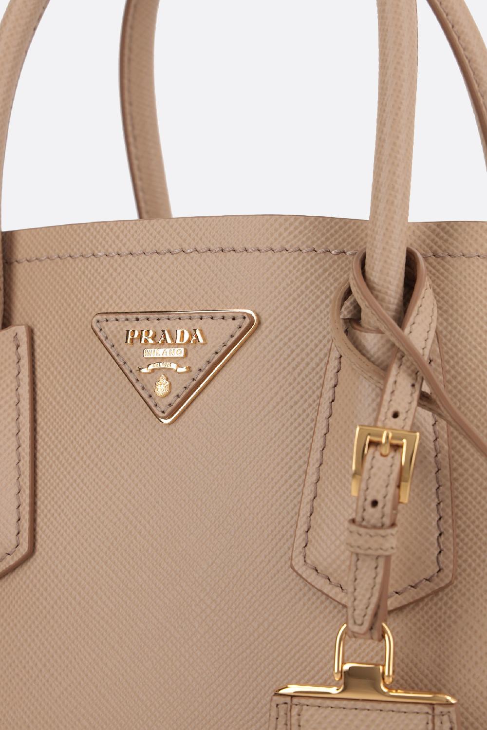 PRADA Borsa A Mano Prada Double Mini In Pelle Saffiano