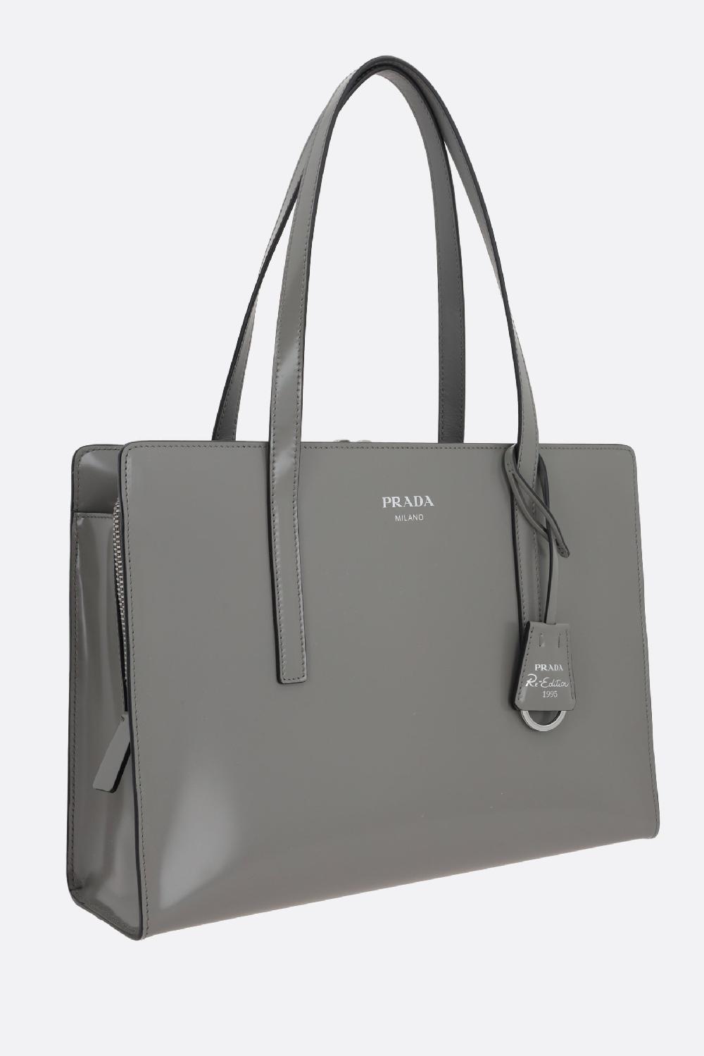 PRADA Borsa A Mano Prada Re-Edition 1995 Media In Pelle Spazzolata