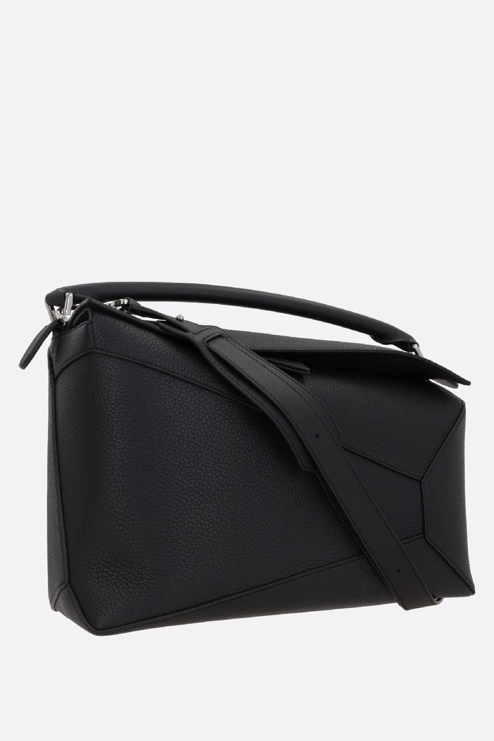 LOEWE Borsa A Mano Puzzle Large In Pelle Martellata