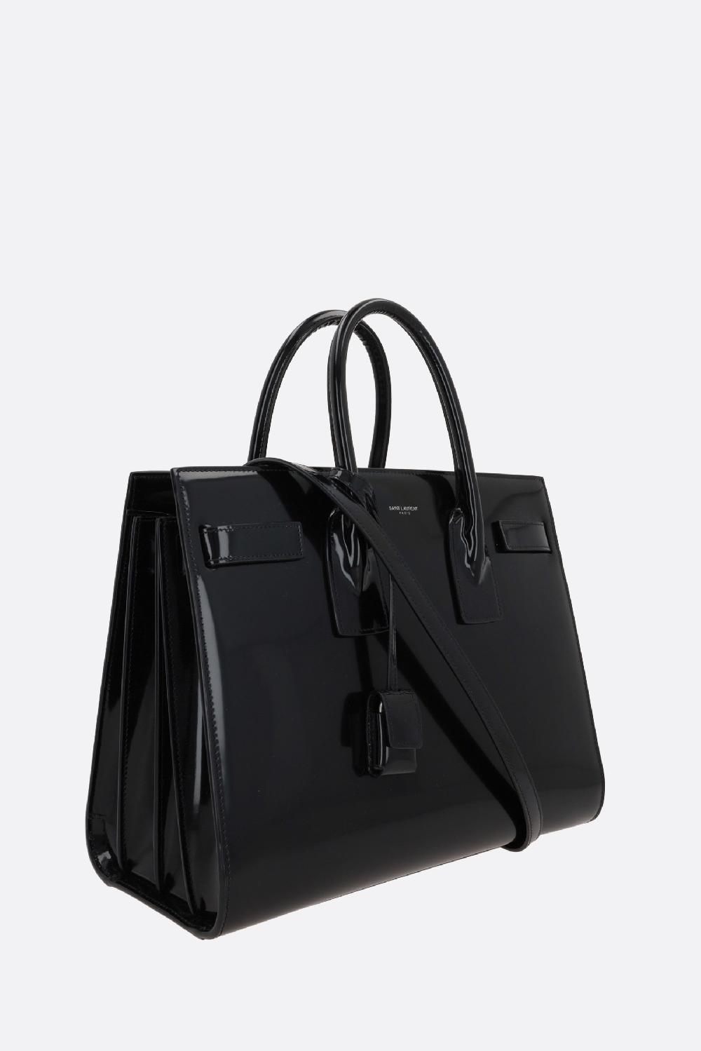 SAINT LAURENT Borsa A Mano Sac De Jour Small In Pelle Spazzolata