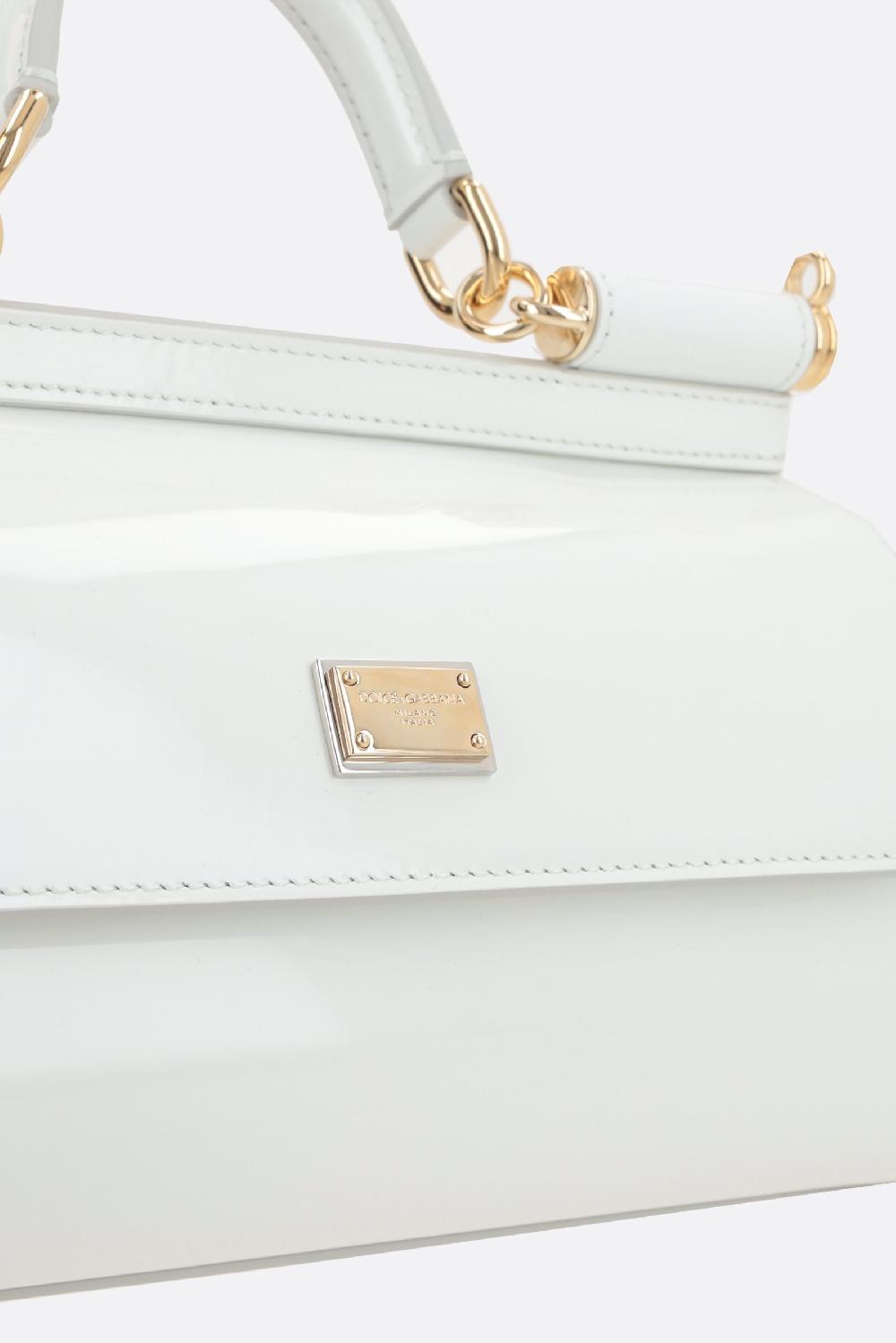 DOLCE & GABBANA Borsa A Mano Sicily Allungata In Vernice