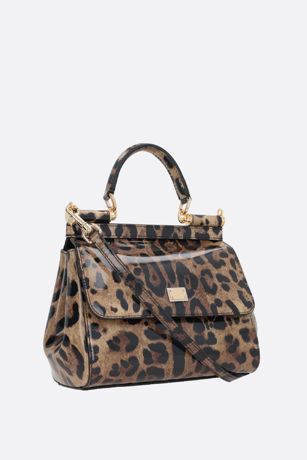 DOLCE & GABBANA Borsa A Mano Sicily Media In Pelle Lucida