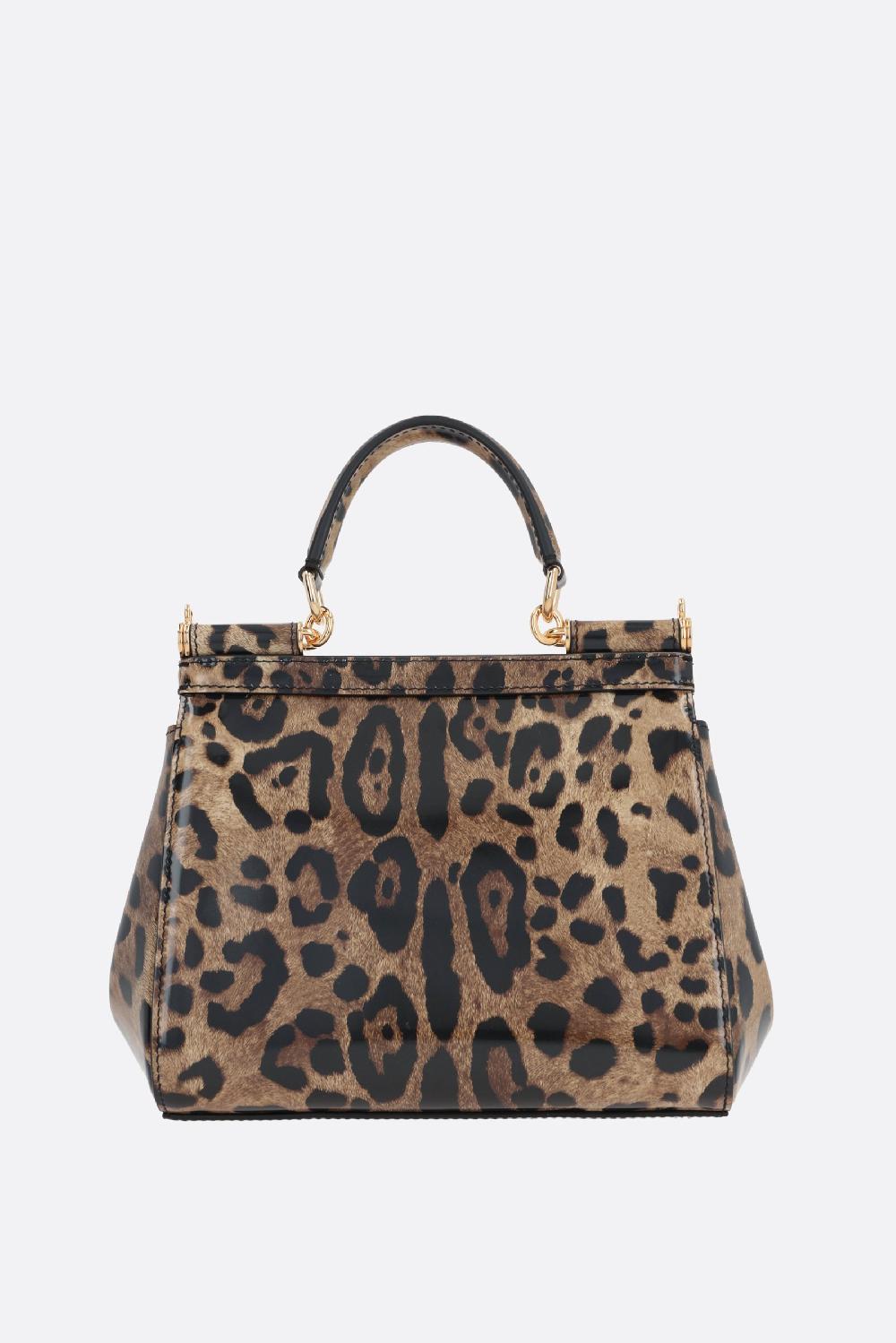 DOLCE & GABBANA Borsa A Mano Sicily Media In Pelle Lucida