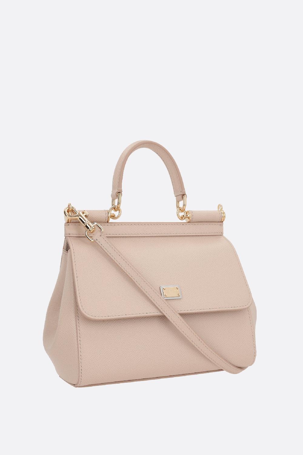 DOLCE & GABBANA Borsa A Mano Sicily Small In Pelle Dauphine