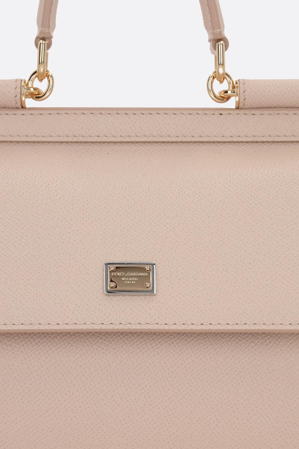 DOLCE & GABBANA Borsa A Mano Sicily Small In Pelle Dauphine