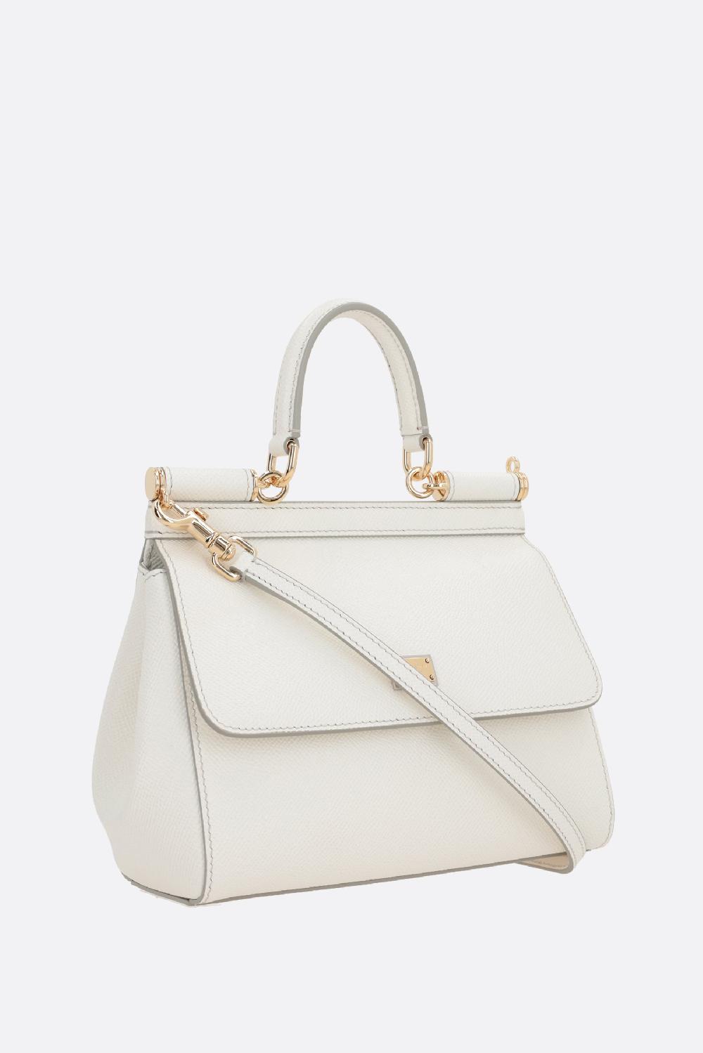 DOLCE & GABBANA Borsa A Mano Sicily Small In Pelle Dauphine