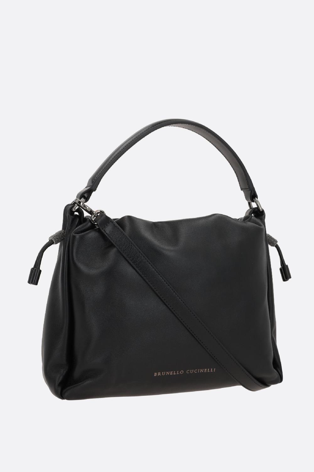 BRUNELLO CUCINELLI Borsa A Mano Small In Pelle Soft Con Monile