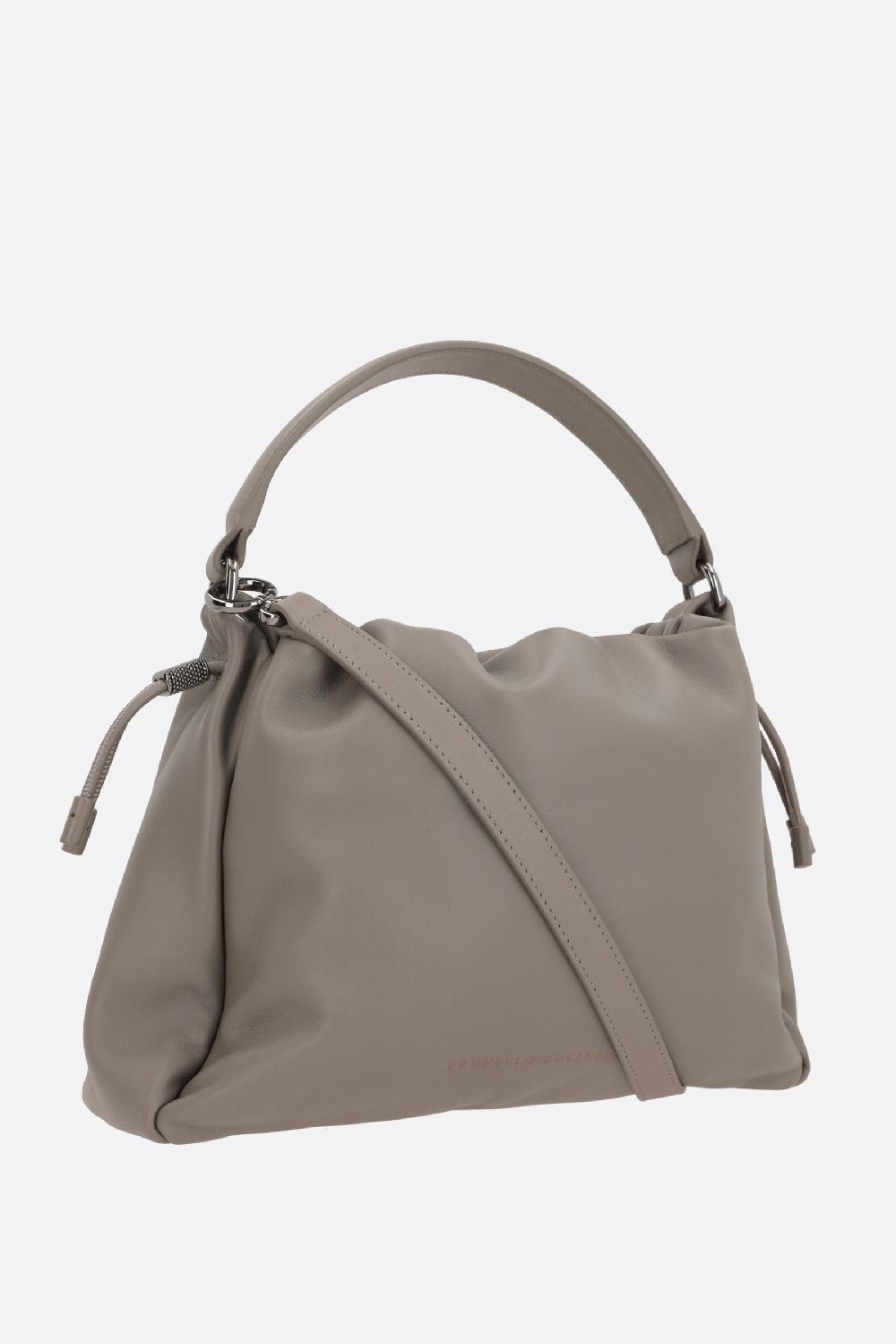 BRUNELLO CUCINELLI Borsa A Mano Small In Pelle Soft Con Monile