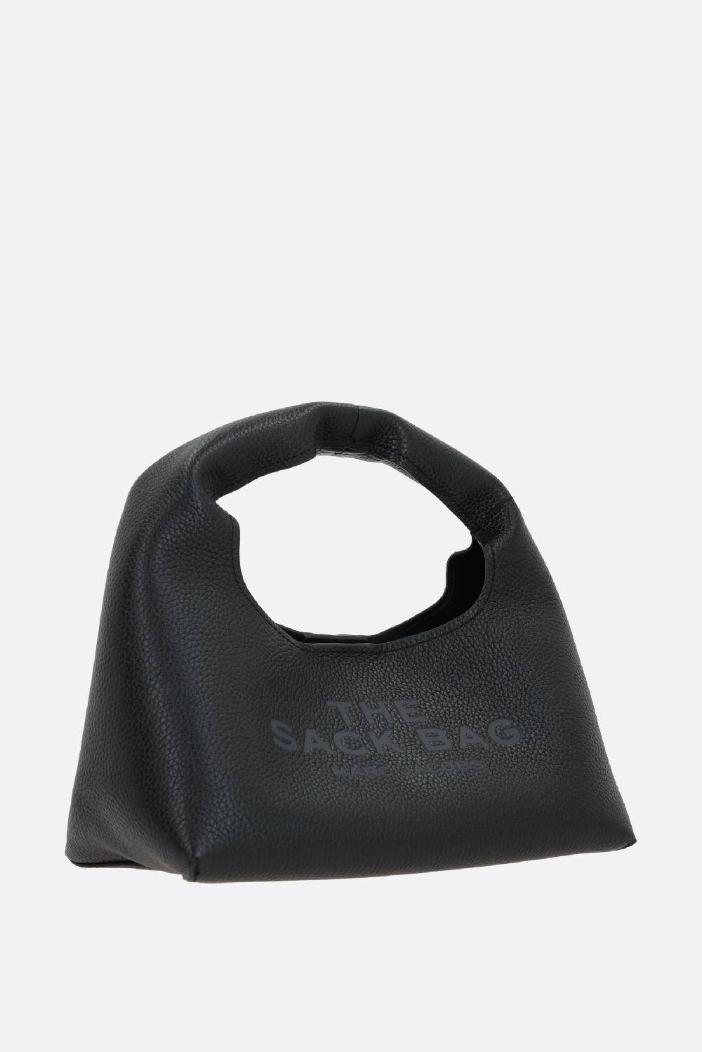MARC JACOBS Borsa A Mano The Mini Sack In Pelle Martellata