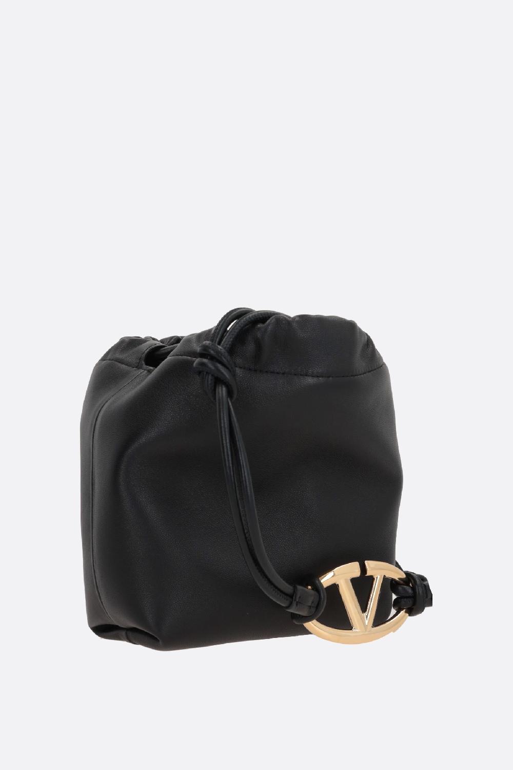 VALENTINO GARAVANI Borsa A Secchiello Vlogo Pouf Mini In Nappa