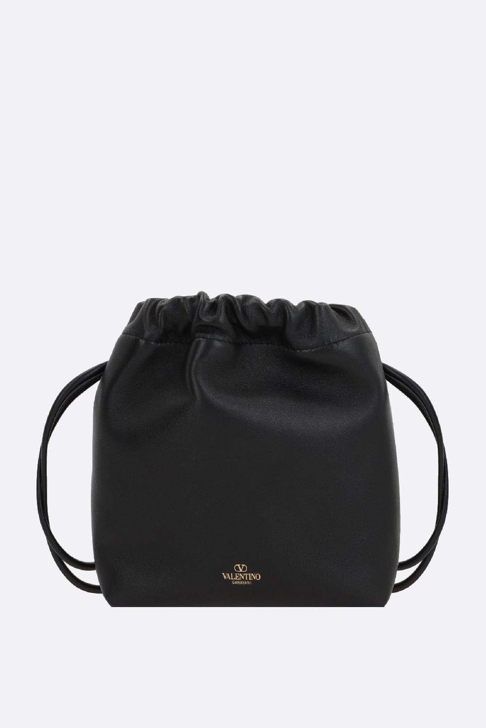 VALENTINO GARAVANI Borsa A Secchiello Vlogo Pouf Mini In Nappa