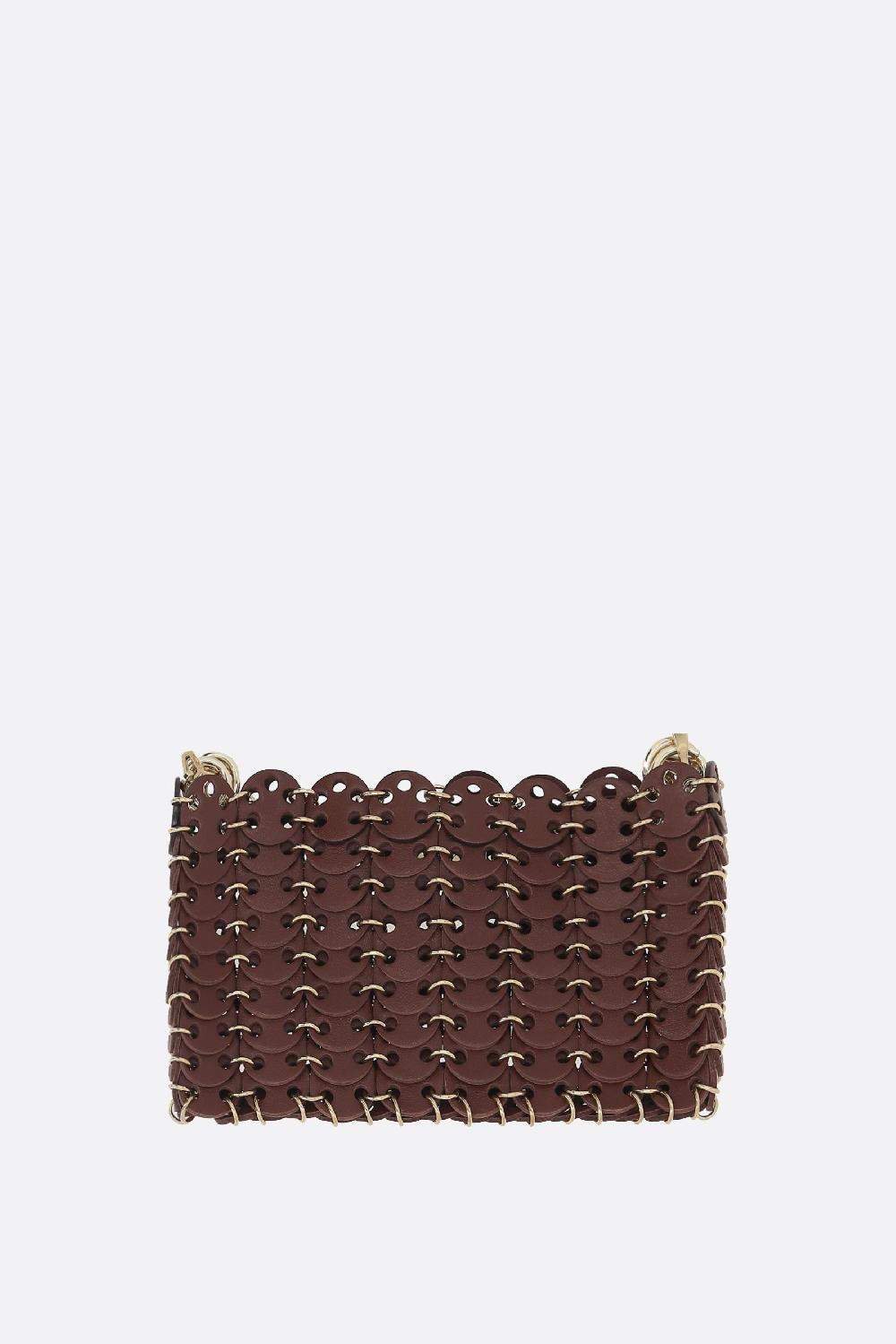 RABANNE borsa a spalla 1969 nano con dischi in pelle