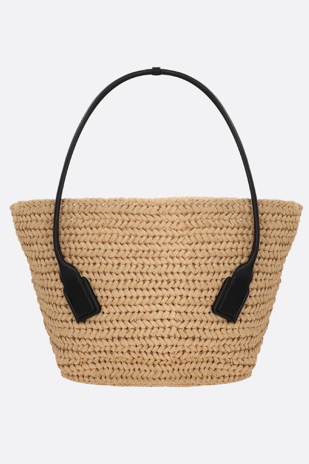 BOTTEGA VENETA borsa a spalla Arco media in crochet di rafia