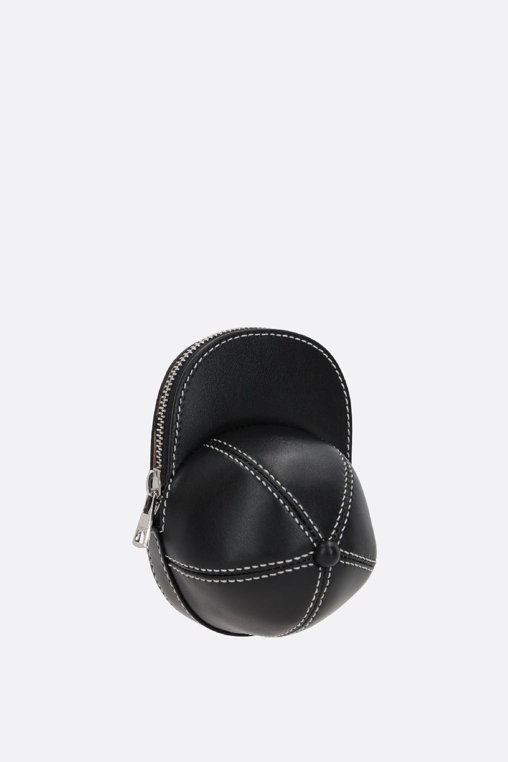JW ANDERSON Borsa A Spalla Cap Nano In Pelle Liscia