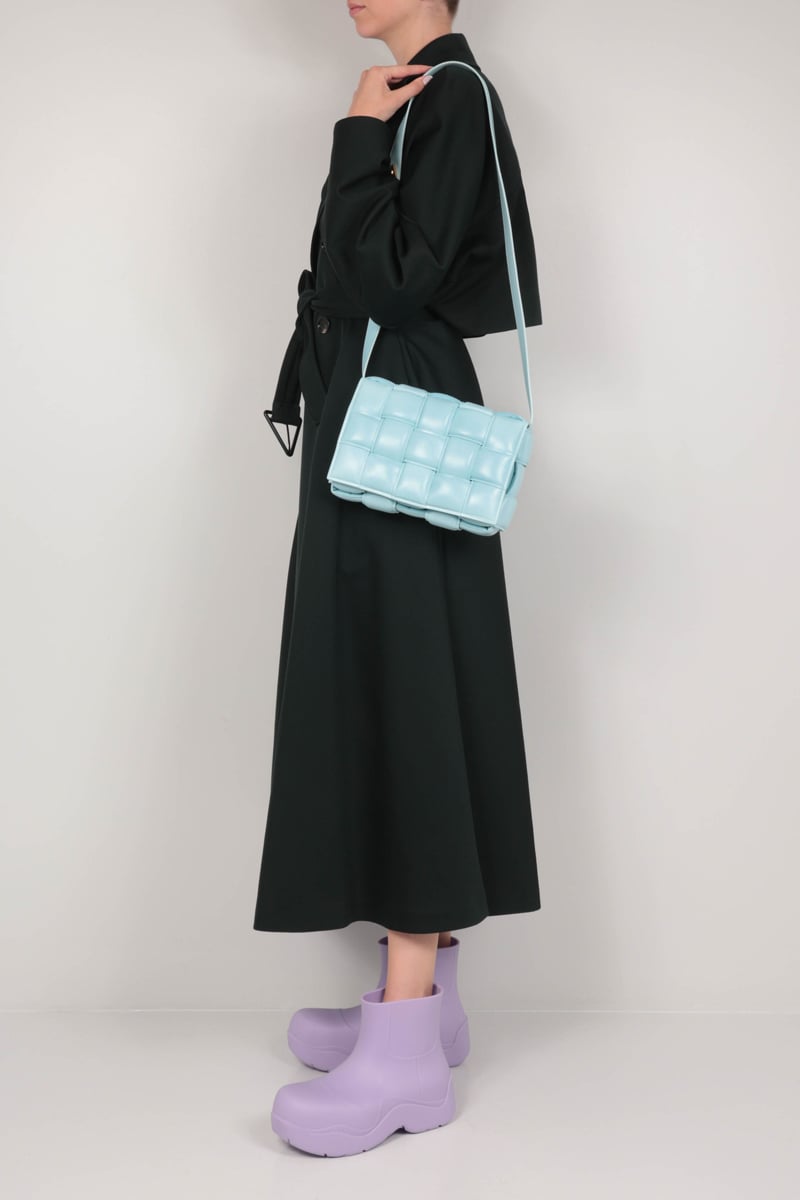 BOTTEGA VENETA Borsa A Spalla Cassette In Intrecciato Nappa Imbottito