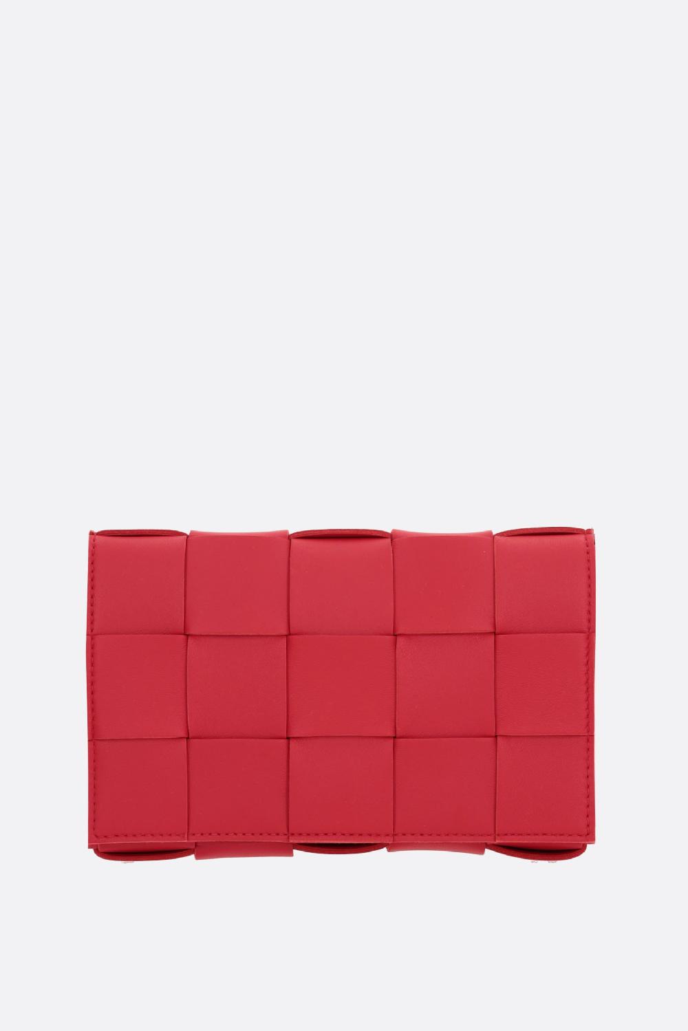 BOTTEGA VENETA borsa a spalla Cassette mini in Maxi Intrecciato nappa