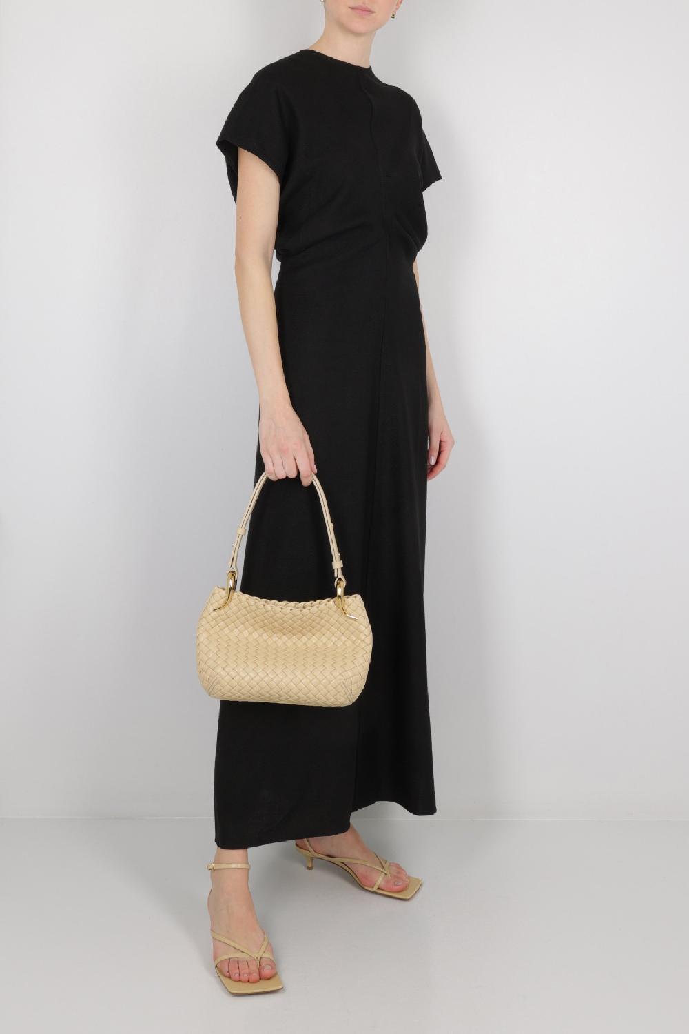 BOTTEGA VENETA Borsa A Spalla Clicker Small In Intrecciato Nappa