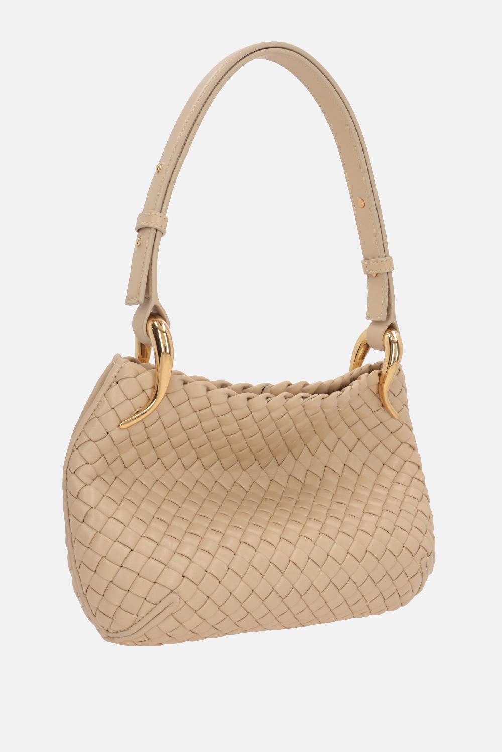 BOTTEGA VENETA Borsa A Spalla Clicker Small In Intrecciato Nappa