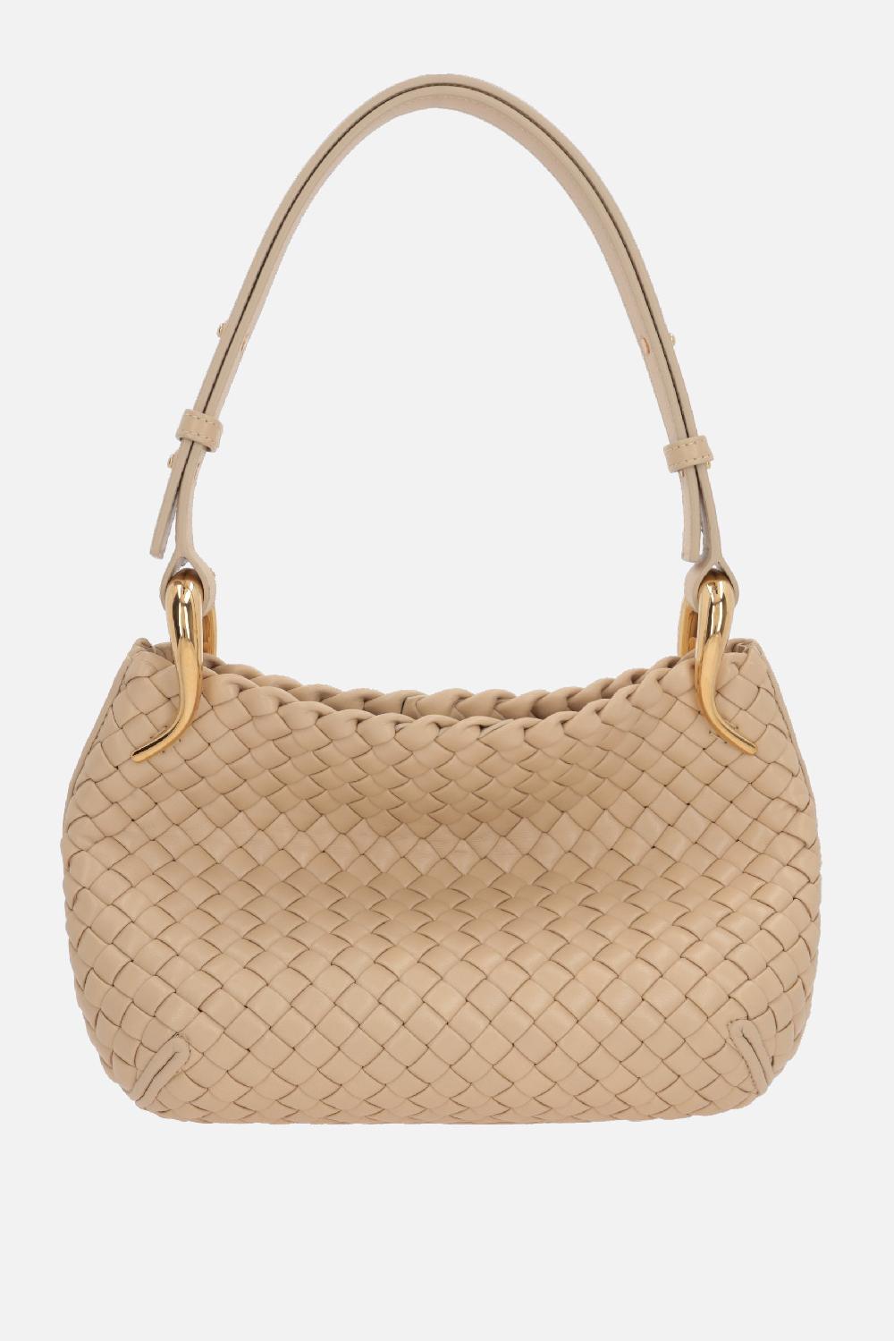BOTTEGA VENETA borsa a spalla Clicker small in Intrecciato nappa