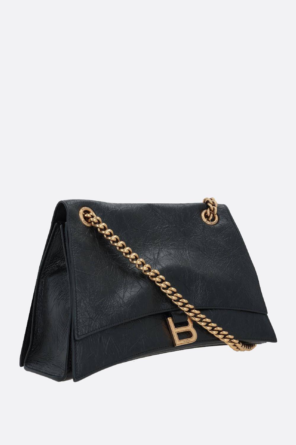 BALENCIAGA Borsa A Spalla Crush Media In Pelle Crush