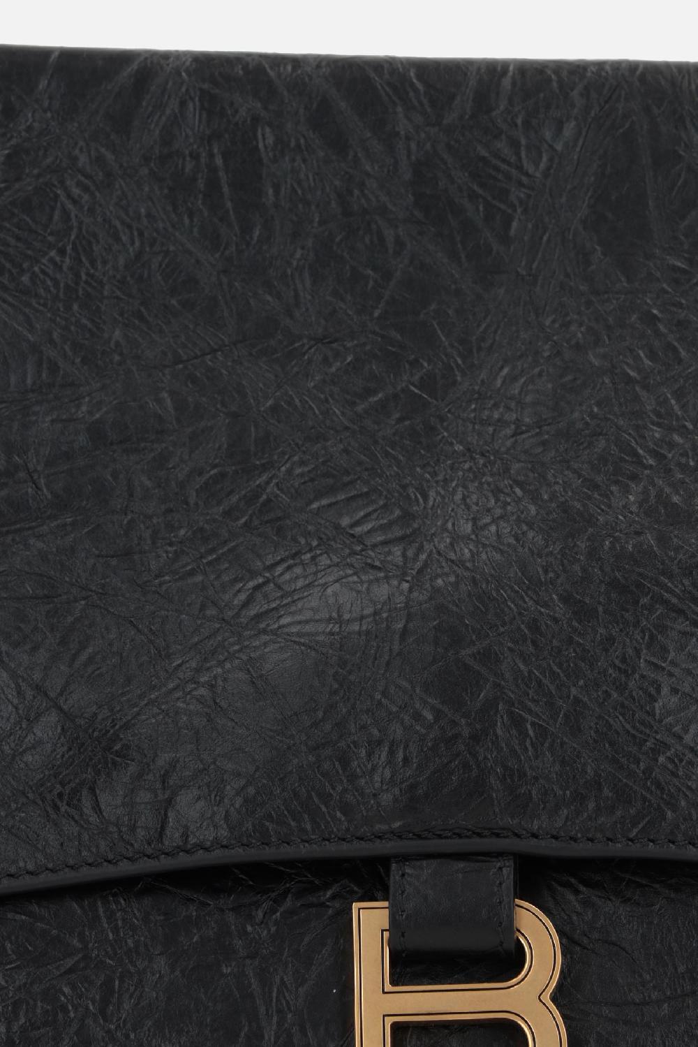 BALENCIAGA Borsa A Spalla Crush Media In Pelle Crush