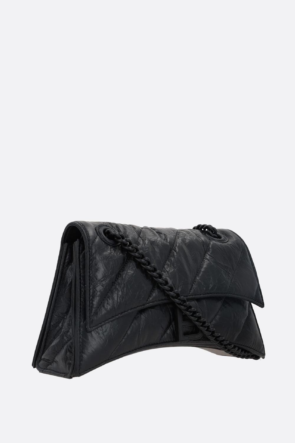 BALENCIAGA Borsa A Spalla Crush Small In Pelle Crush Matelassé