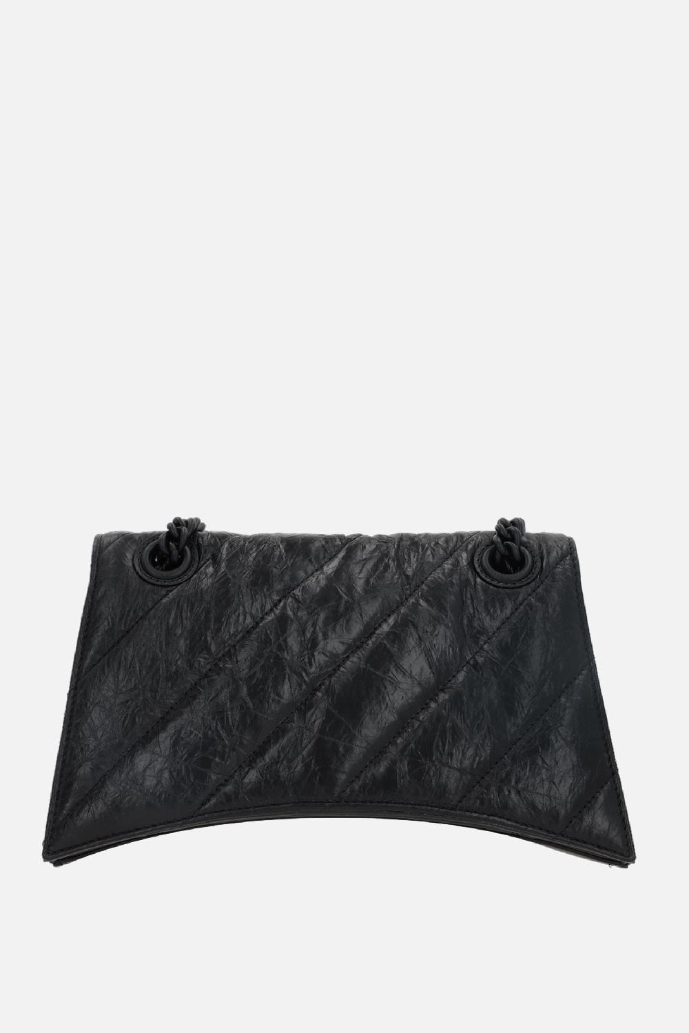 BALENCIAGA Borsa A Spalla Crush Small In Pelle Crush Matelassé