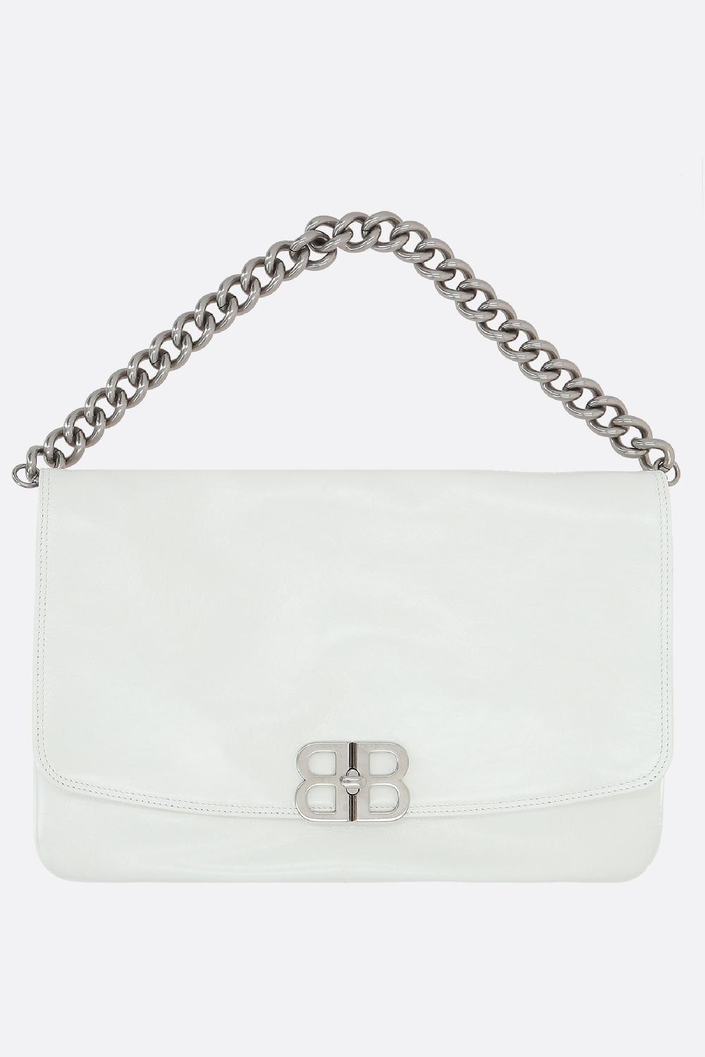 BALENCIAGA borsa a spalla Flap BB Soft large in pelle Peach