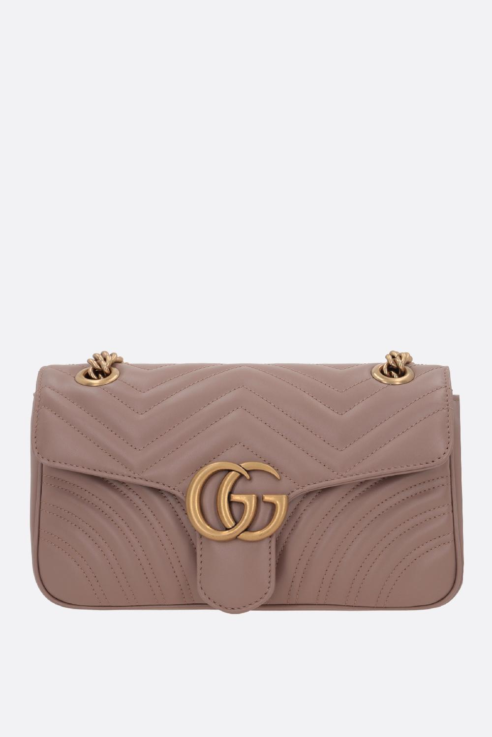 GUCCI borsa a spalla GG Marmont small in pelle matelassé