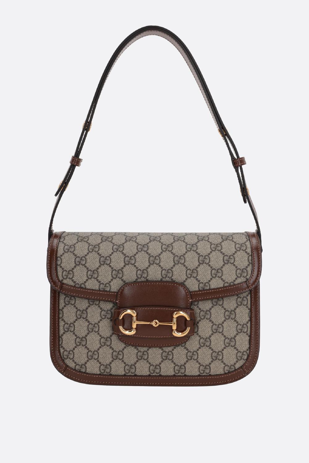 GUCCI borsa a spalla Gucci 1955 Horsebit in tessuto GG Supreme