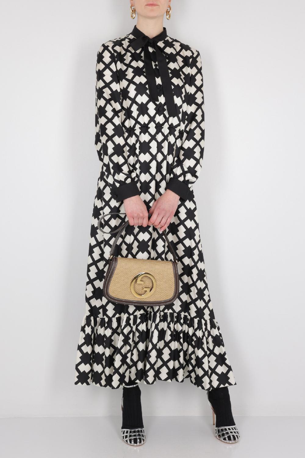 GUCCI Borsa A Spalla Gucci Blondie In Canvas E Pelle Liscia