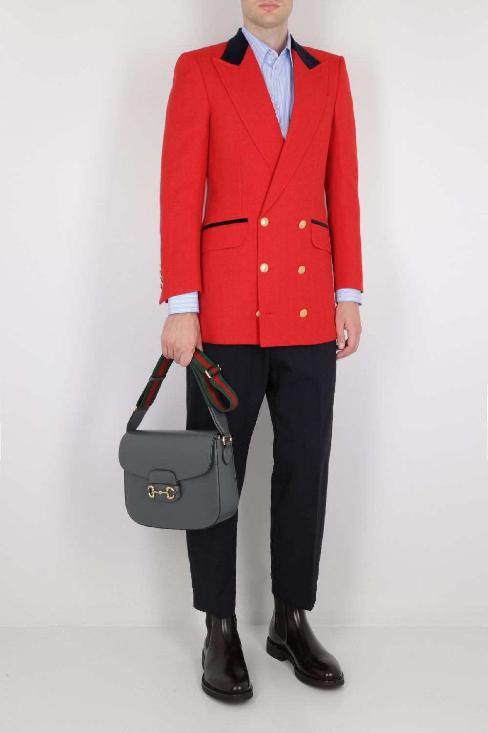 GUCCI Borsa A Spalla Gucci Horsebit 1955 In Pelle Liscia