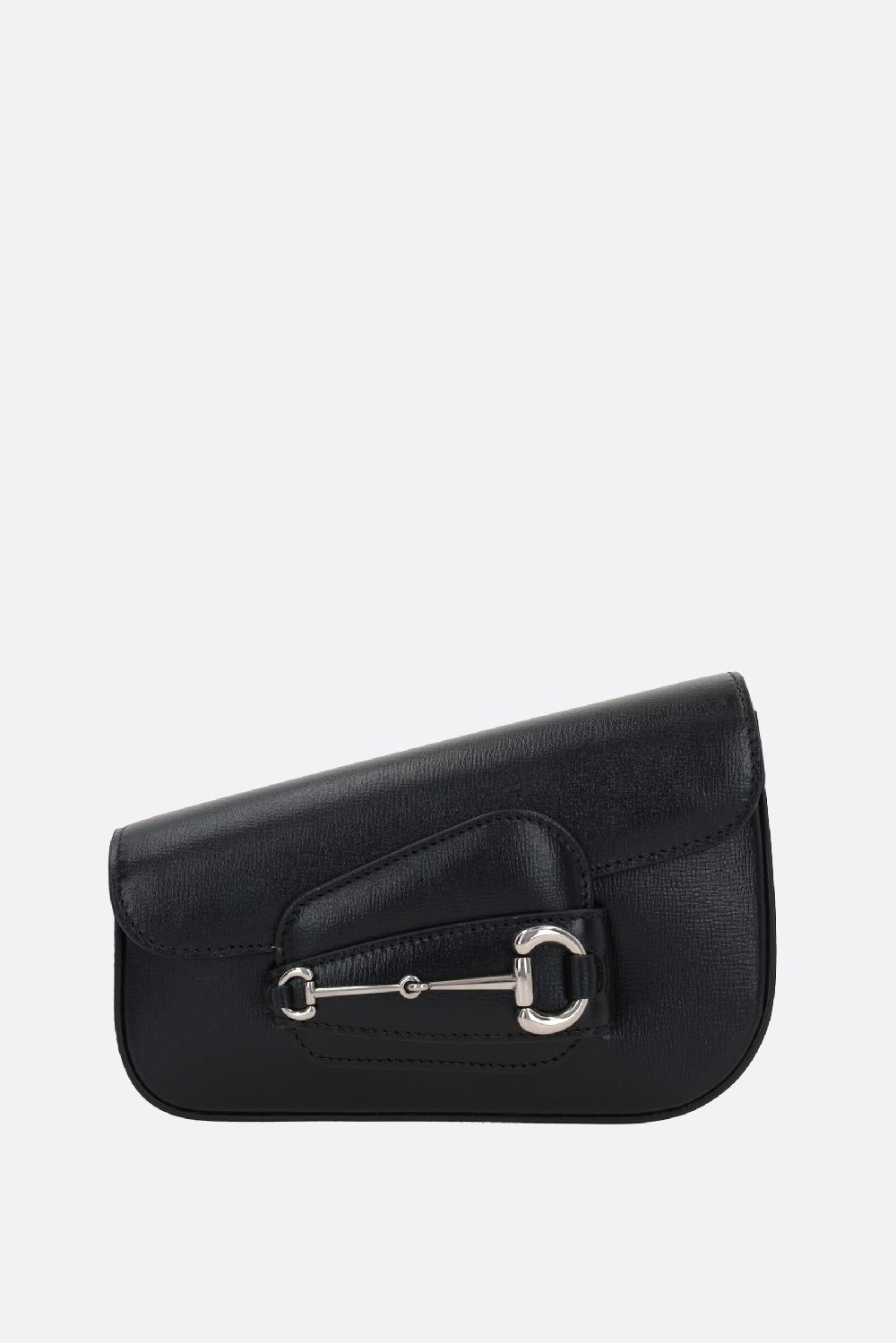GUCCI borsa a spalla Gucci Horsebit 1955 mini in pelle liscia