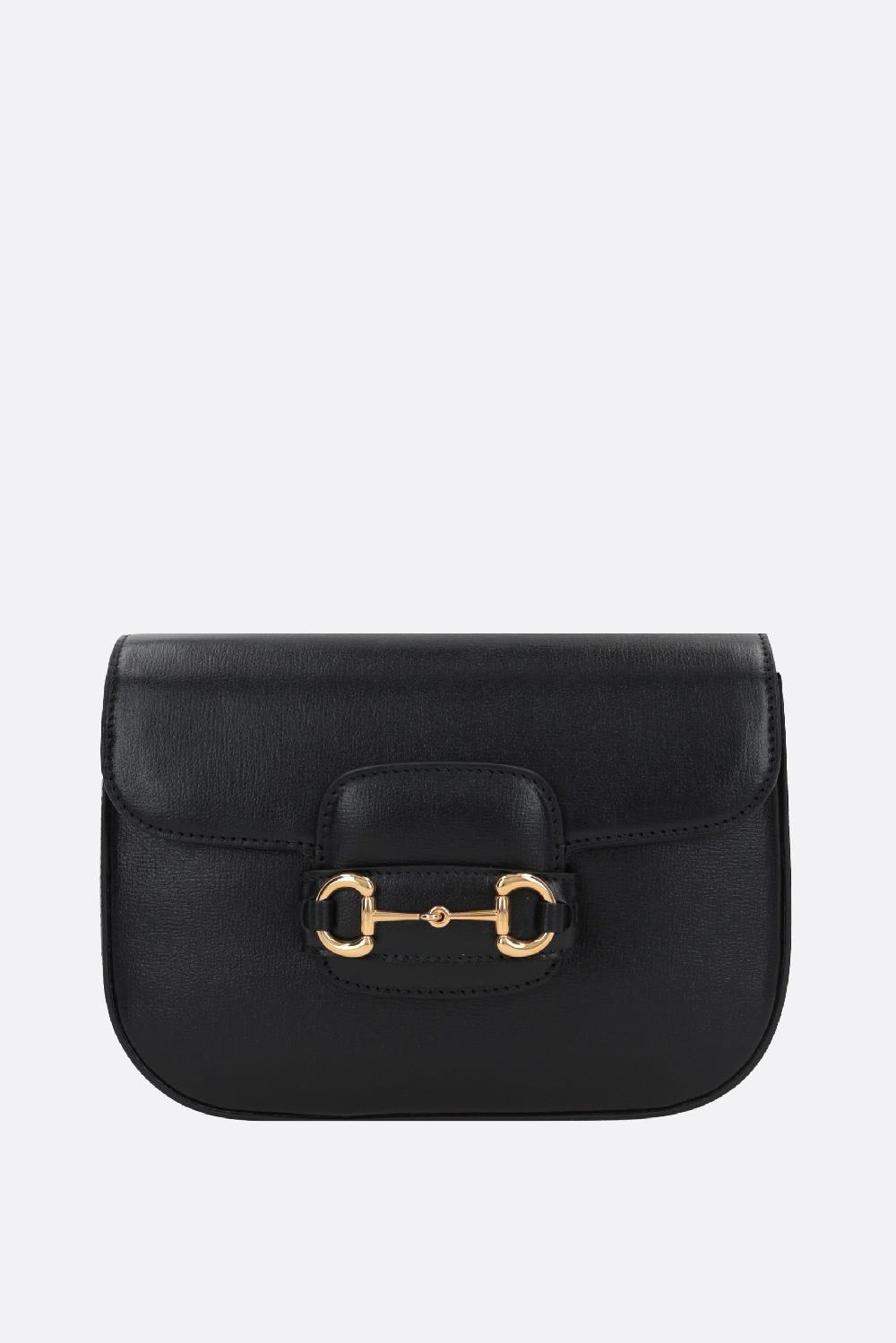 GUCCI borsa a spalla Gucci Horsebit mini in pelle martellata