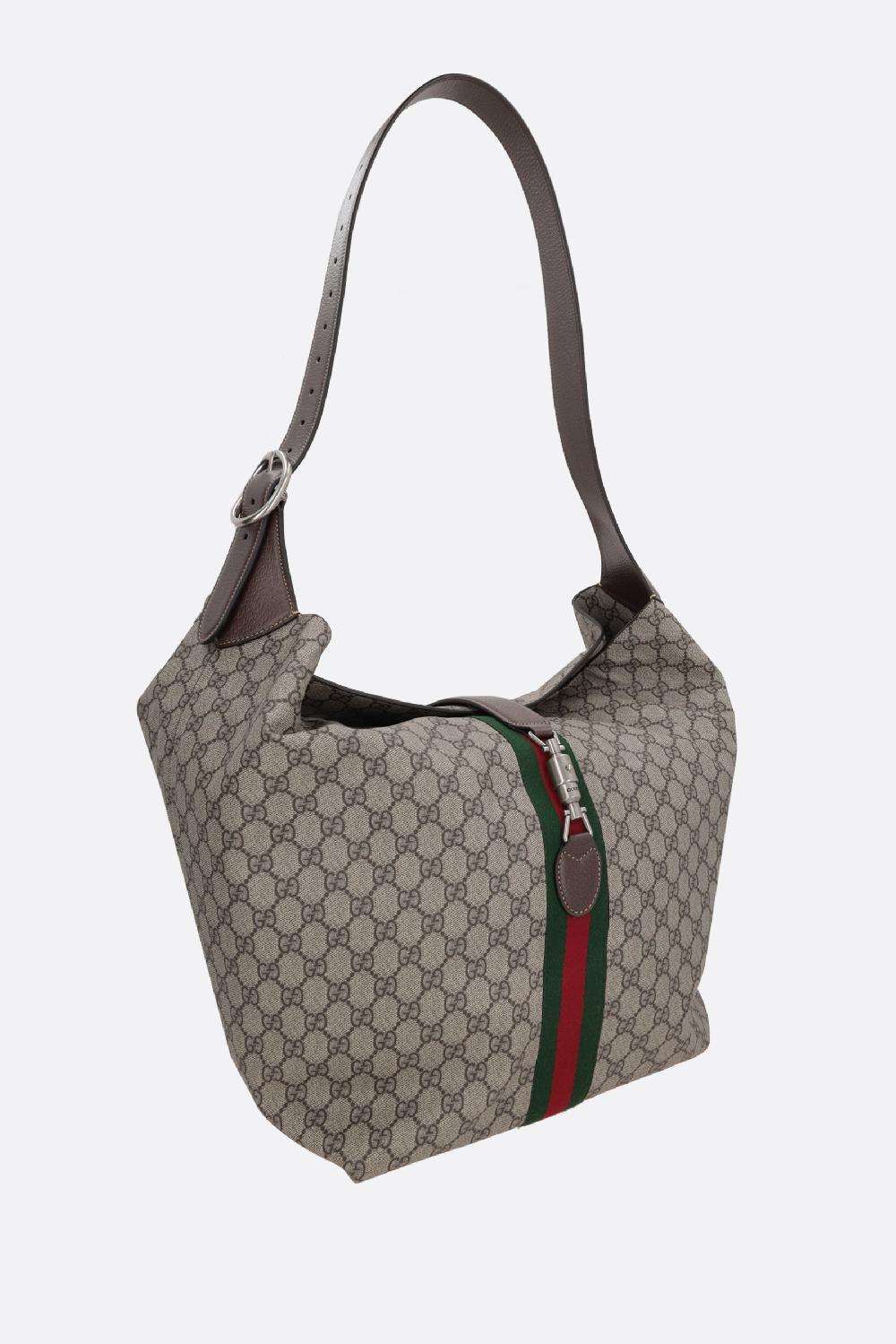 GUCCI Borsa A Spalla Jackie 1961 Media In Tessuto GG Supreme