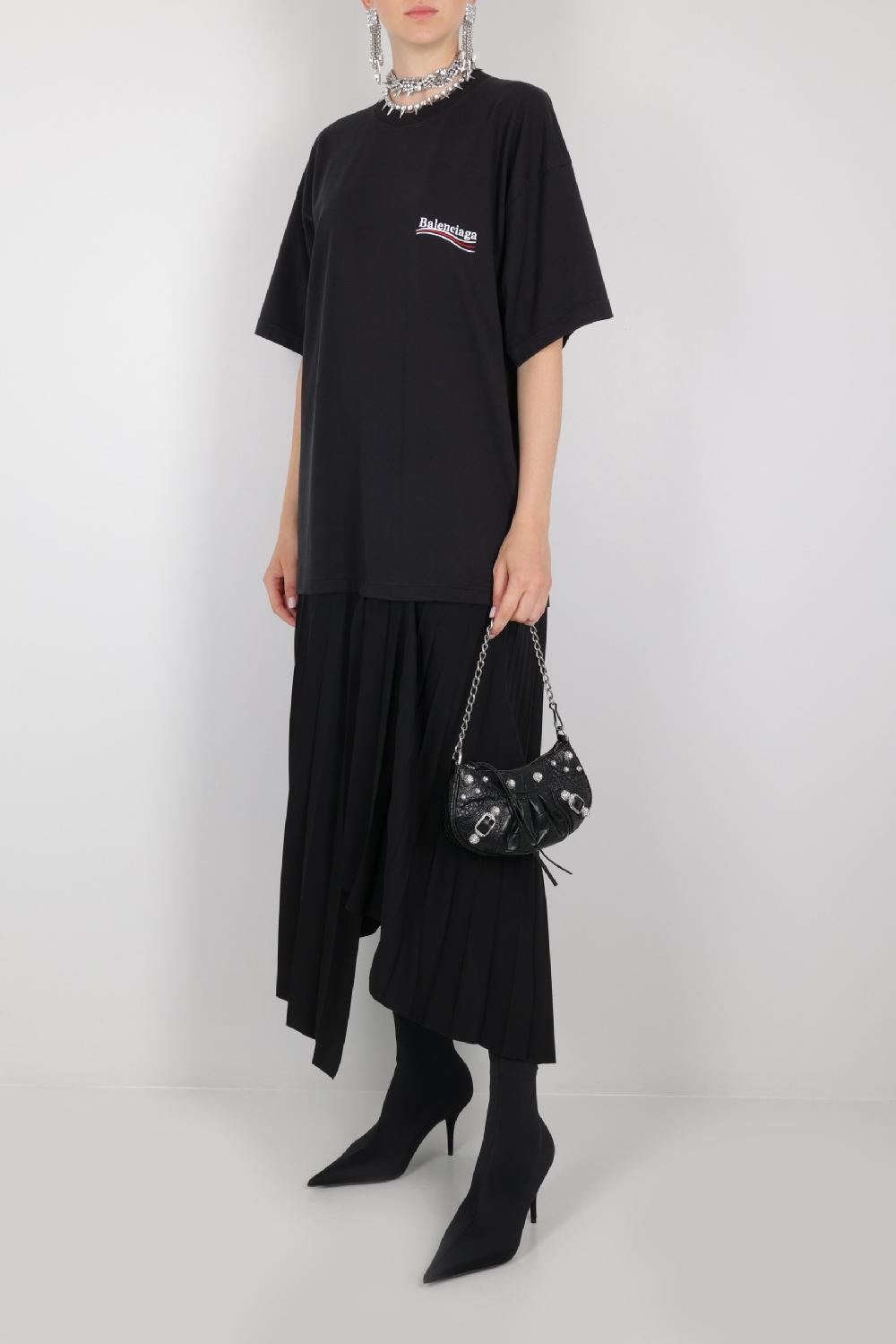 BALENCIAGA Borsa A Spalla Le Cagole Mini In Pelle Stampa Coccodrillo