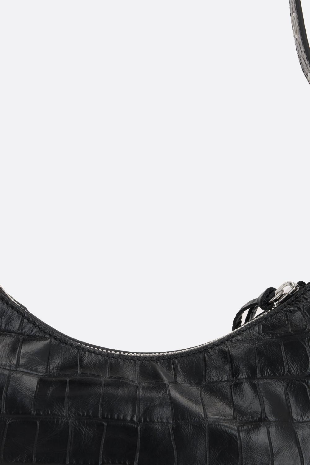 BALENCIAGA Borsa A Spalla Le Cagole XS In Pelle Stampa Coccodrillo