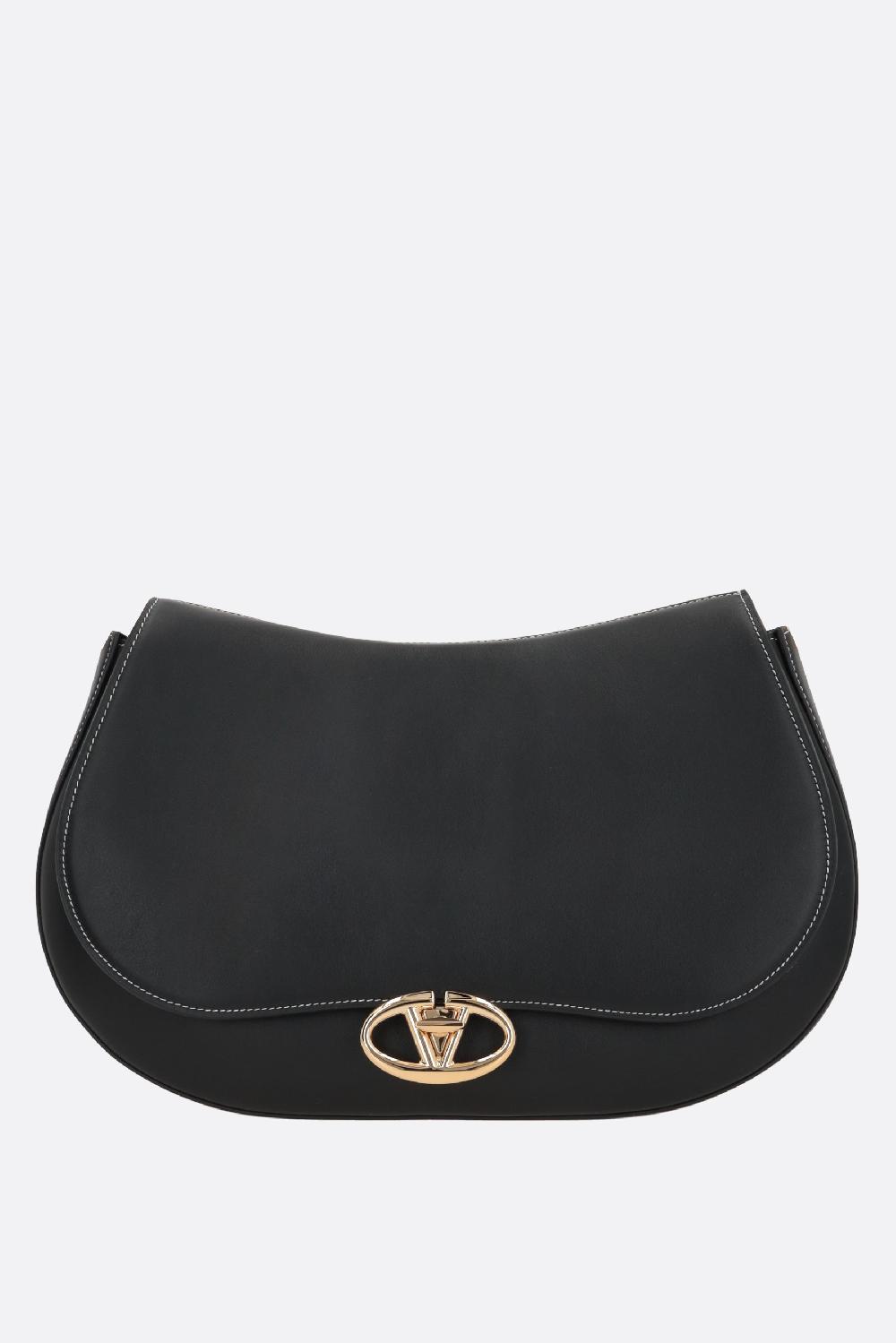 VALENTINO GARAVANI borsa a spalla Ohval media in nappa