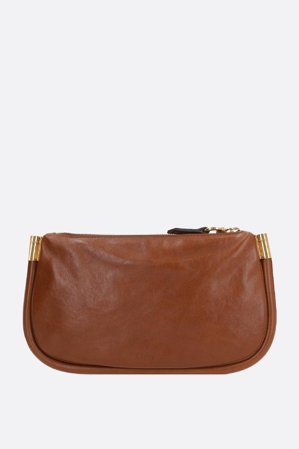 CHLOÉ Borsa A Spalla Paraty 24 Mini In Pelle Lucida