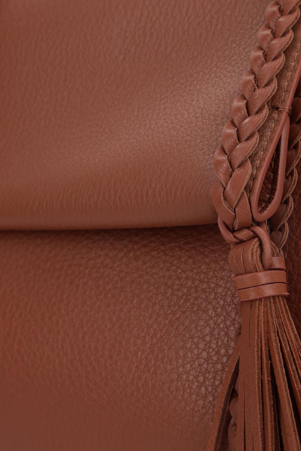 CHLOÉ Borsa A Spalla Penelope Large In Pelle Martellata